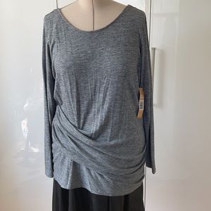 Rachel Roy Womens Shirt Top Heather Color Gray Size 2X NWT